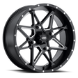 ITP Tornado 14X7 / 4x110 BP / 5+2 Offset Matte Black w/ Milled Accents Wheel ITP Wheels - Cast  AXOPROS