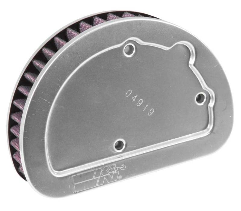 K&N Replacement Unique Air Filter 6.625in L x 4.75in W x 1.625in H with 1 Flange for Harley Davidson K&N Engineering Air Filters - Direct Fit  AXOPROS