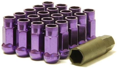 Wheel Mate Muteki SR48 Open End Lug Nuts - Purple 12x1.25 48mm Wheel Mate Lug Nuts  AXOPROS