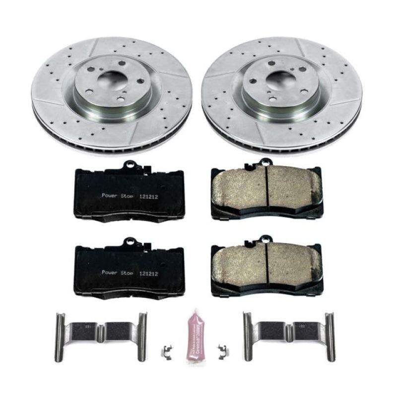Power Stop 13-19 Lexus GS350 Front Z23 Evolution Sport Brake Kit PowerStop Brake Kits - Performance D&S  AXOPROS
