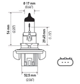 Hella Optilux H13/9008 12V 60/55W XB Xenon White Bulbs (Pair) Hella Bulbs  AXOPROS
