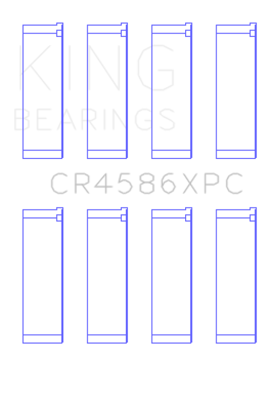 King Mitsubishi 4B11T Performance Coated Rod Bearing Set - Size STD King Engine Bearings Bearings  AXOPROS