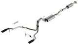 Borla F-150 2021 5.0L 4dr CC SB EC STB Lariat/KR/Pltm/LTD 3/2.25 SRE Cat-Back Touring Black CHR Tips Borla Catback  AXOPROS