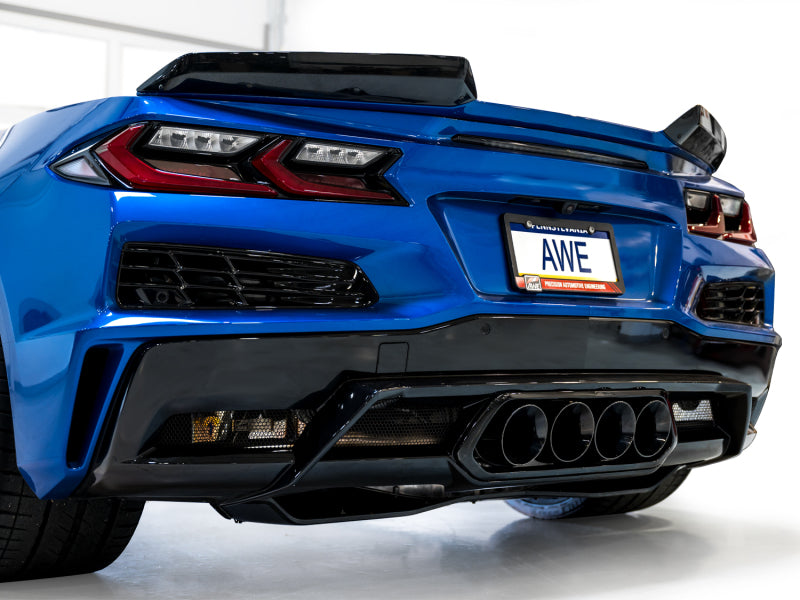 AWE 2023 C8 Corvette Z06 SwitchPath Cat-Back Exhaust - Diamond Black Tips AWE Tuning Catback  AXOPROS