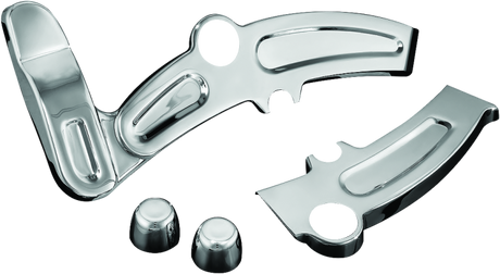 Kuryakyn Boomerang Frame Covers 08-17 Softails Chrome - AXOPROS Kuryakyn Frame Sliders  