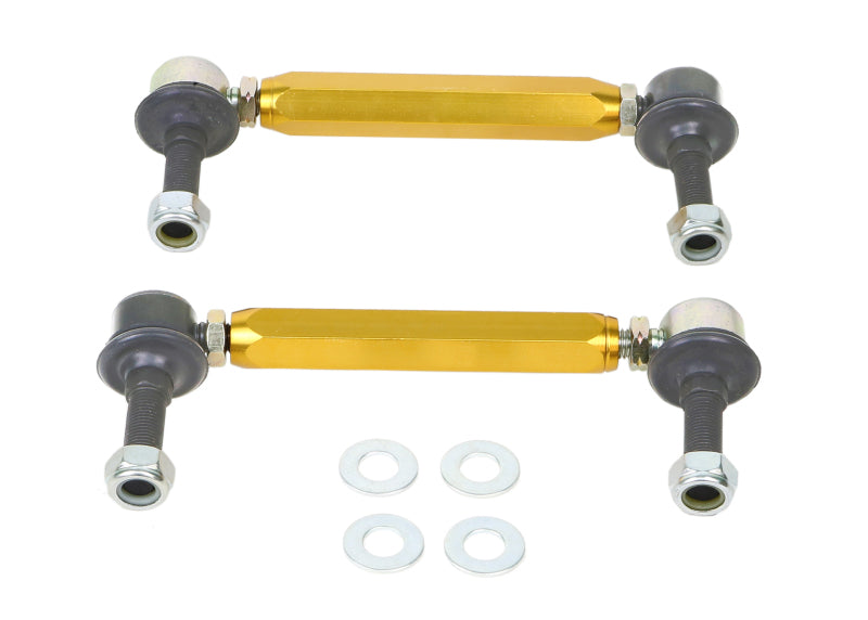 Whiteline Universal Sway Bar - Link Assembly Heavy Duty 330mm-355mm Adjustable Steel Ball Whiteline Sway Bar Endlinks  AXOPROS