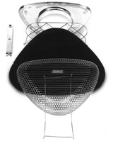 Edelbrock Air Cleaner Pro-Flo 1000 Series Triangular Steel Top 11 375In X 8 375In X 3In Chrome Edelbrock Air Filters - Universal Fit  AXOPROS