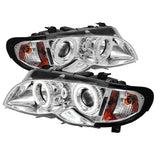 Spyder BMW E46 3-Series 02-05 4DR Projector Headlights 1PC LED Halo Chrm PRO-YD-BMWE4602-4D-AM-C SPYDER Headlights  AXOPROS