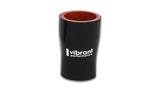 Vibrant 4 Ply Aramid Reducer Coupling 1.75in Inlet x 1.25 Outlet x 3in Length - Black Vibrant Silicone Couplers & Hoses  AXOPROS