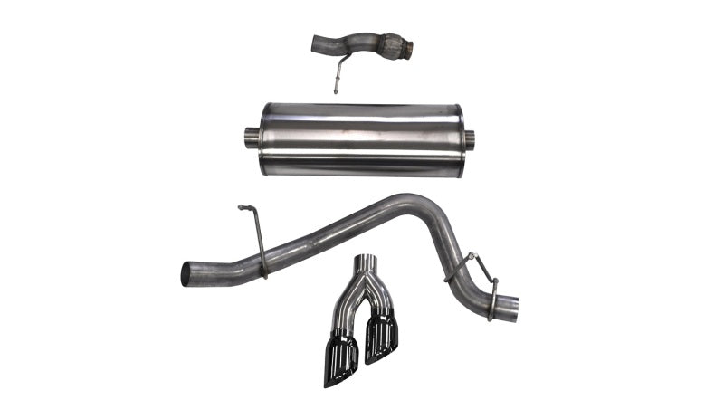 Corsa 2015-2020 ack Exhaust Sport 3in Single Side Twin Black 4in Tips 2015 Chevy Tahoe/GMC Yukon CORSA Performance Catback  AXOPROS