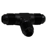 DeatschWerks DeatschWerks 6AN Male Flare to 6AN Male Flare to 6AN Male Flare Tee Fitting - Anodized Matte Black Fittings aftermarket performance part