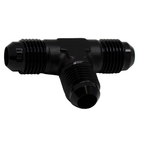 DeatschWerks DeatschWerks 6AN Male Flare to 6AN Male Flare to 6AN Male Flare Tee Fitting - Anodized Matte Black Fittings aftermarket performance part