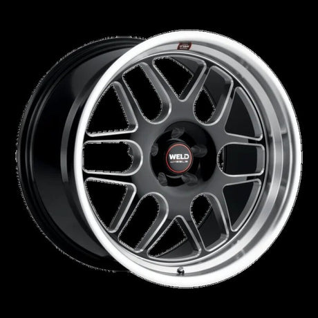 Weld S110 Solana 22x9.5 / 6x135 BP / ET25 / 6.23in BS / 87.1 Dia - Gloss Black Milled Wheel Weld Wheels - Cast  AXOPROS