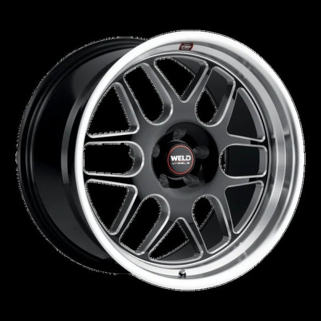 Weld S110 Solana 22x9.5 / 6x135 BP / ET25 / 6.23in BS / 87.1 Dia - Gloss Black Milled Wheel Weld Wheels - Cast  AXOPROS