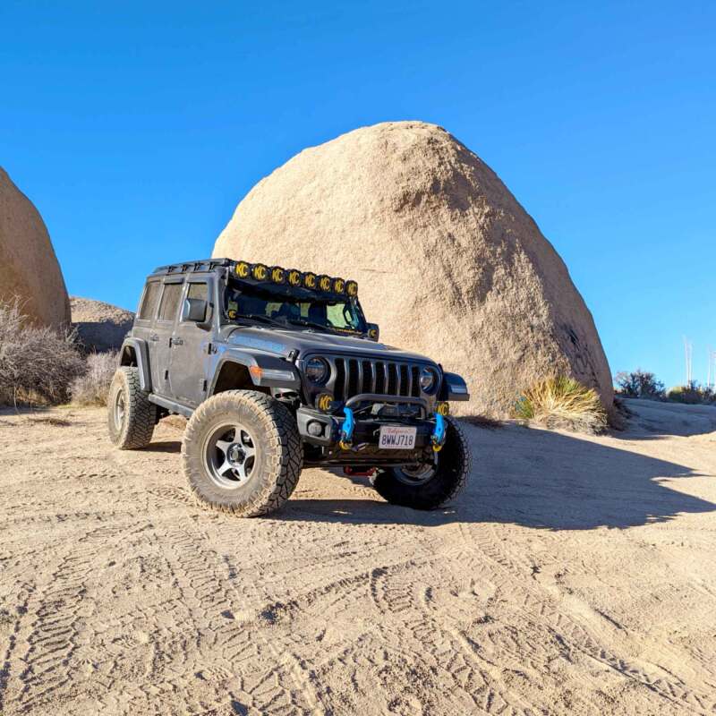 KC HiLiTES 2021+ Jeep Wrangler 4XE 50in Overhead Light Bar Mounting Bracket Set KC HiLiTES Light Mounts  AXOPROS