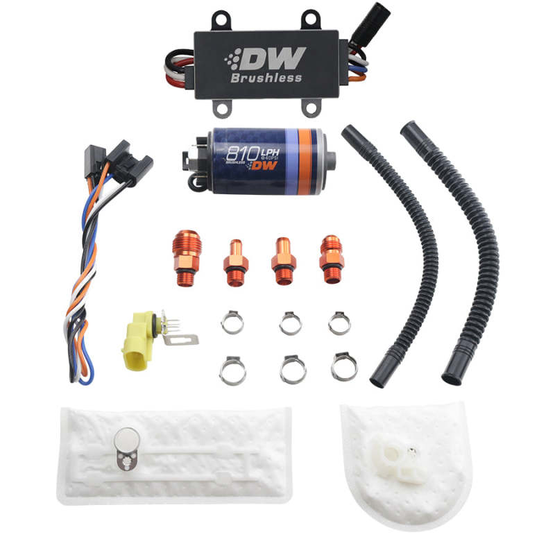 Deatschwerks DW810 Brushless 810lph In-Tank Brushless Fuel Pump w/ 9-1002 + Dual Speed Controller DeatschWerks Fuel Pumps  AXOPROS