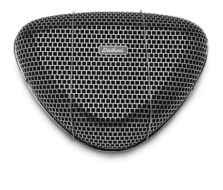 Edelbrock Air Cleaner Pro-Flo 1000 Series Triangular Steel Top 11 375In X 8 375In X 3In Chrome Edelbrock Air Filters - Universal Fit  AXOPROS