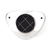 Edelbrock Air Cleaner Pro-Flo 1000 Series Triangular Steel Top 11 375In X 8 375In X 3In Chrome Edelbrock Air Filters - Universal Fit  AXOPROS