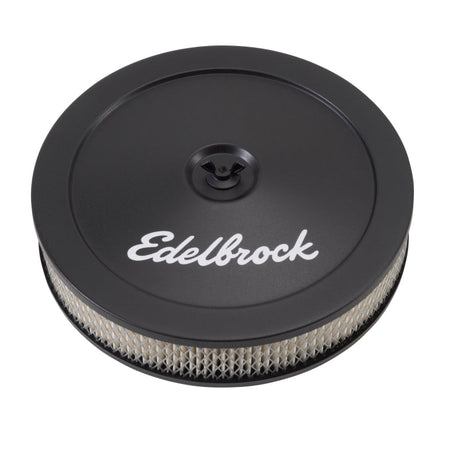 Edelbrock Air Cleaner Pro-Flo Series Round Steel Top Paper Element 10In Dia X 3 5In Black Edelbrock Air Filters - Universal Fit  AXOPROS