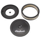 Edelbrock Air Cleaner Pro-Flo Series Round Steel Top Paper Element 10In Dia X 3 5In Black Edelbrock Air Filters - Universal Fit  AXOPROS