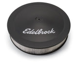 Edelbrock Air Cleaner Pro-Flo Series Round Steel Top Paper Element 14In Dia X 3 75In Dropped Base Edelbrock Air Filters - Universal Fit  AXOPROS