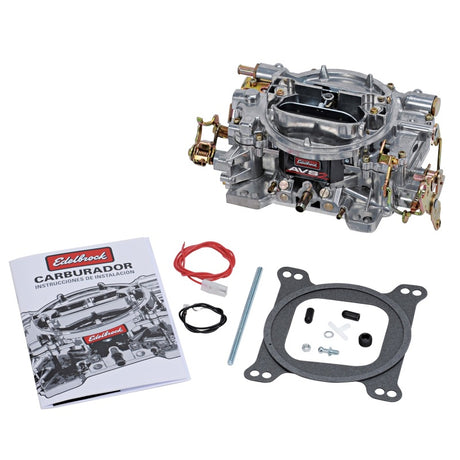 Edelbrock AVS2 500 CFM Carburetor w/Manual Choke Satin Finish (Non-EGR) Edelbrock Carburetors  AXOPROS