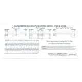 Edelbrock Calibration Kit for 1905 / 1906 Edelbrock Carburetor Rebuild Components  AXOPROS