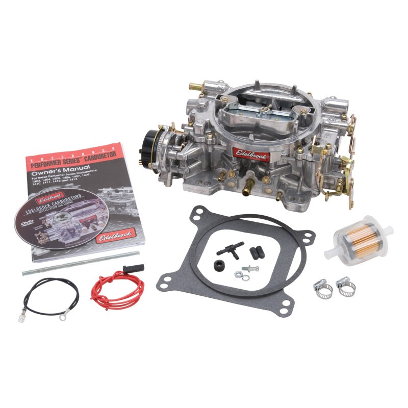 Edelbrock Carburetor Performer Series 4-Barrel 600 CFM Electric Choke Satin Finish Edelbrock Carburetors  AXOPROS