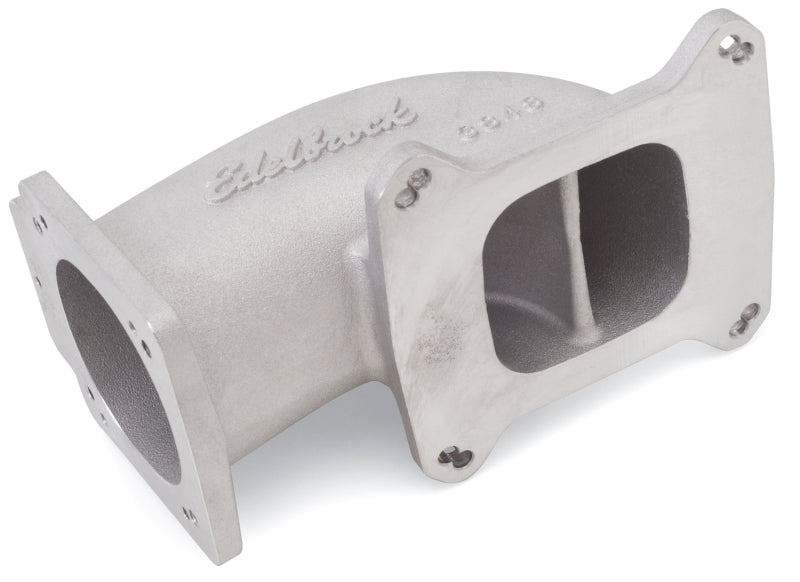 Edelbrock Low Profile Intake Elbow 90mm Throttle Body to Square-Bore Flange As-Cast Finish Edelbrock Throttle Bodies  AXOPROS