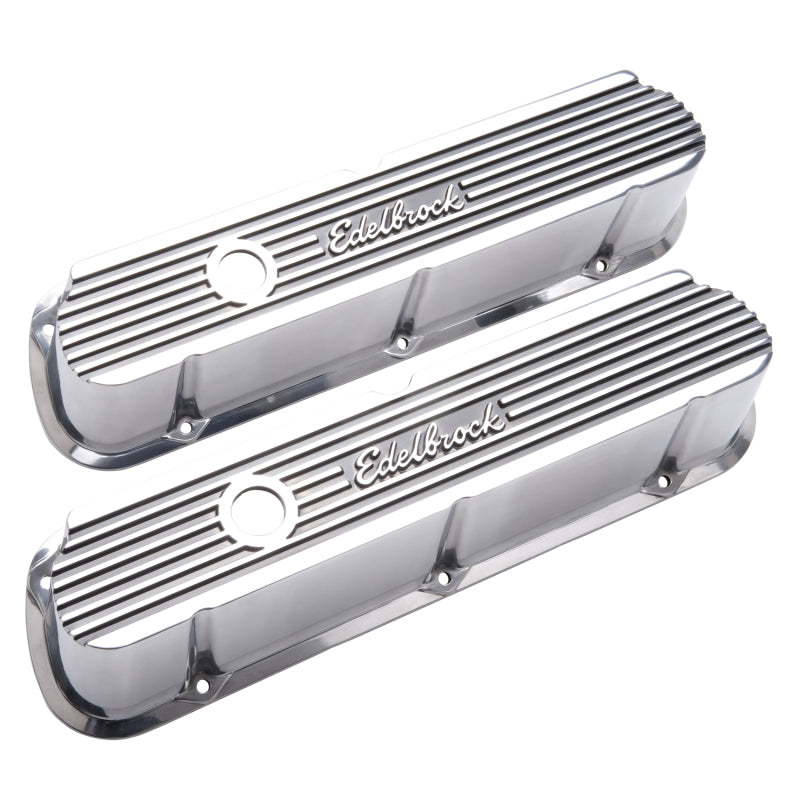 Edelbrock Valve Cover Elite II Series Ford 289-302-351W CI V8 Tall Polished Edelbrock Valve Covers  AXOPROS