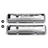 Edelbrock Valve Cover Signature Series Chevrolet 1959-1986 262-400 CI V8 Low Chrome Edelbrock Valve Covers  AXOPROS