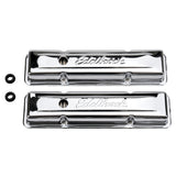 Edelbrock Valve Cover Signature Series Chevrolet 1959-1986 262-400 CI V8 Low Chrome Edelbrock Valve Covers  AXOPROS
