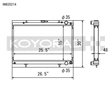 Koyo Nissan 89-93 Skyline GT-R/GT-S 2.6L (t)/88-94 Cefiro 2.0L (t)/89-93 Laurel 2.0L (t) Radiator Koyo Radiators  AXOPROS
