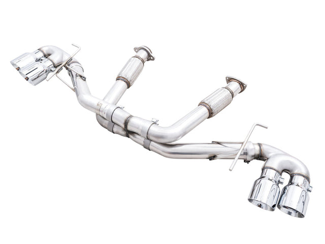AWE Tuning 2020 Chevrolet Corvette (C8) Track Edition Exhaust - Quad Chrome Silver Tips AWE Tuning Catback  AXOPROS