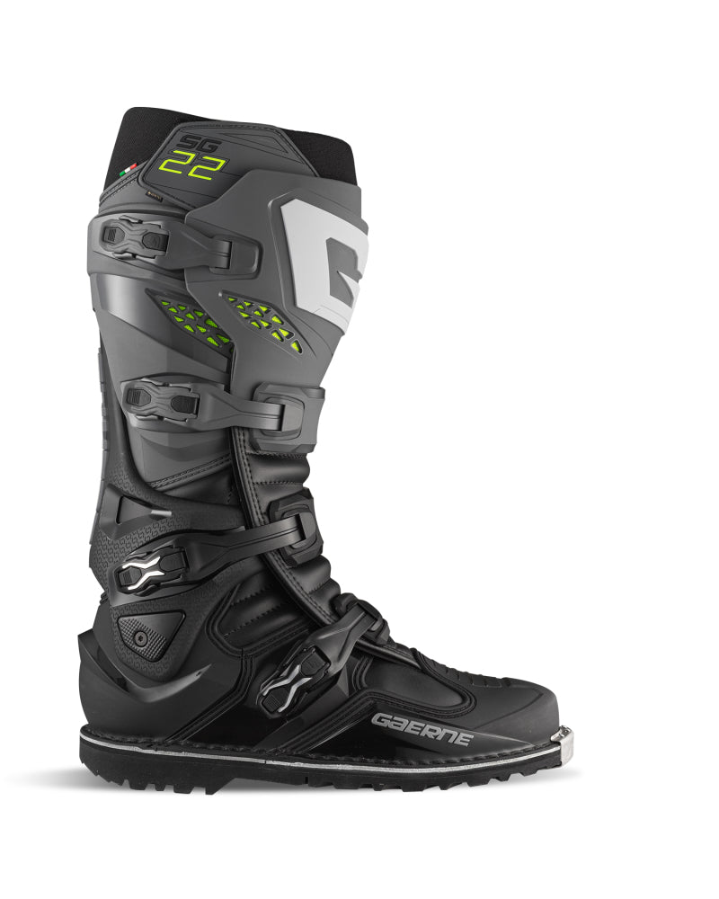 Gaerne SG22 Enduro Gore Tex Boot Anthracite Black Size - 9 Gaerne Motorcycle Boots  AXOPROS
