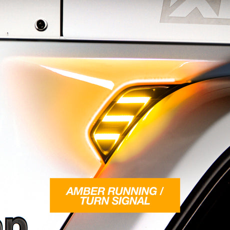 XKGLOW XK Glow Amber Jeep Air Vent Light w/ Turn Signal & Running Light Light Accessories and Wiring aftermarket performance part