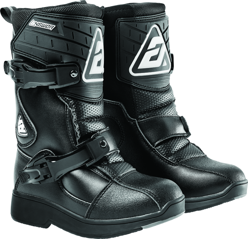 Answer Peewee Boot Black Youth - 10 Answer Motorcycle Boots  AXOPROS