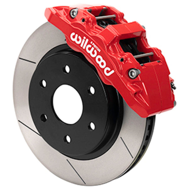 Wilwood 2021 Ford F-150 Raptor Aero6-DM Front Brake Kit - Slotted - Red Wilwood Big Brake Kits  AXOPROS