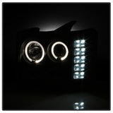 Spyder GMC Sierra 1500/2500 07-13 Projector Headlights LED Halo- LED Blk Smke PRO-YD-GS07-HL-BSM SPYDER Headlights  AXOPROS