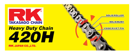 RK Chain 420H-130 - Natural RK Chain Chains  AXOPROS