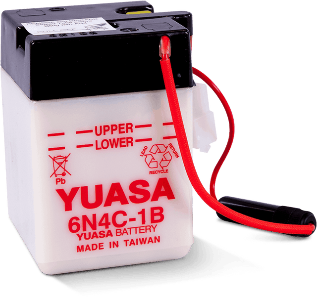 Yuasa Battery Yuasa 6N4C-1B Conventional 6-Volt Battery Batteries aftermarket performance part