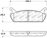 StopTech Performance 90-93 Mazda Miata Rear Brake Pads D525 Stoptech Brake Pads - Performance  AXOPROS