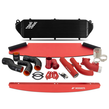 Mishimoto 2023+ Toyota GR Corolla Intercooler & Pipe Kit - Black Cooler - Red Pipes Mishimoto Intercooler Kits  AXOPROS