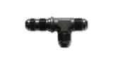 Vibrant -10AN Bulkhead Adapter Tee on Run Fittings - Anodized Black Only Vibrant Fittings  AXOPROS