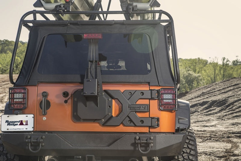 Rugged Ridge Spartacus HD Tire Carrier Kit 07-18 Jeep Wrangler Rugged Ridge Spare Tire Carriers  AXOPROS