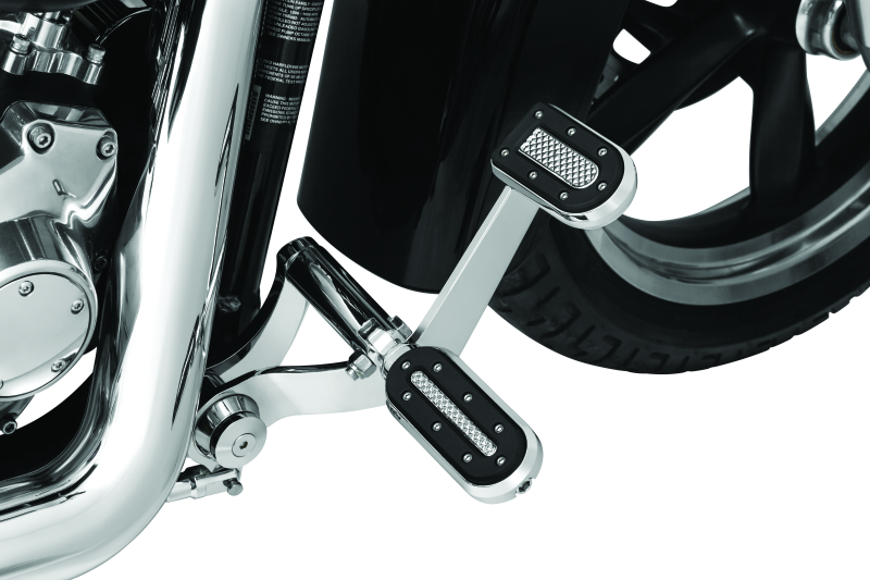 Kuryakyn Heavy Industry Brake Pedal 84-17 FX Models Chrome Kuryakyn Pedals  AXOPROS