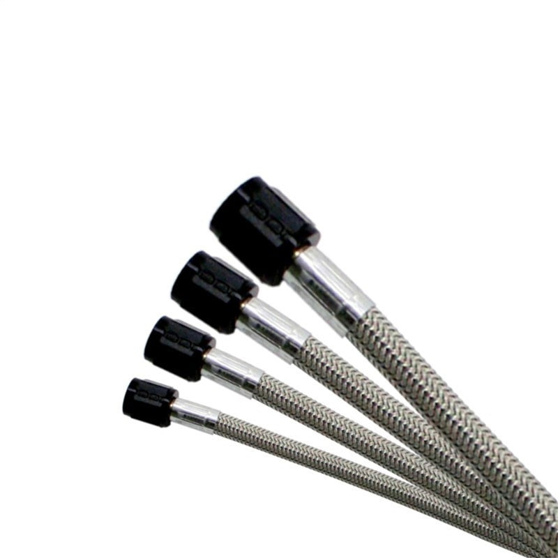 Nitrous Express 3AN 24in SS Braided Hose - Black Nitrous Express Hoses  AXOPROS