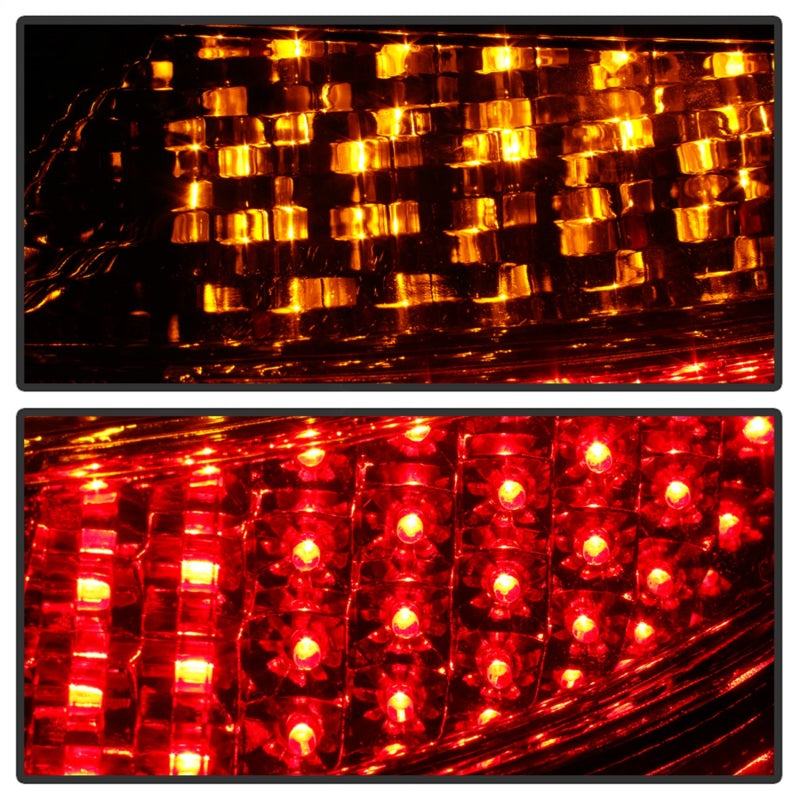 Xtune Porsche 911 996 ( Non 4S. Turbo. GT3 ) 99-04 LED Tail Lights Red Clear ALT-ON-P99699-LED-RC SPYDER Tail Lights  AXOPROS