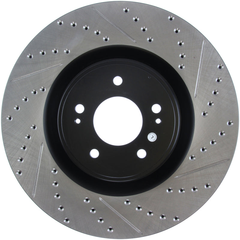 StopTech Slotted & Drilled Sport Brake Rotor Stoptech Brake Rotors - Slot & Drilled  AXOPROS
