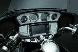 Kuryakyn Tri-Line Gauge Trim 14-Up Touring Models Chrome Kuryakyn Gauges  AXOPROS